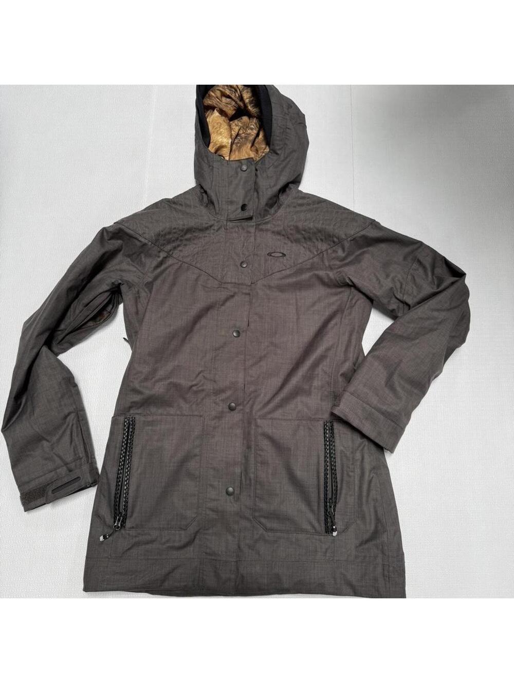 Oakley Women’s Hooded Snow Ski Jacket S/P Gray